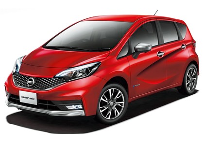 Ворсовые коврики на Nissan Note E-Power (E12) 2016 - 2020 в Мытищах