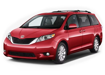 Ворсовые коврики на Toyota Sienna III 2010 - 2020 в Мытищах