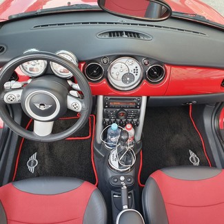 Ворсовые коврики на Mini Cooper Cabrio (R52) 2001 - 2008 в Мытищах