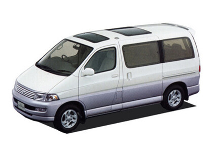 Ворсовые коврики на Toyota Hiace Regius (xH10) 1997 - 2002 в Мытищах