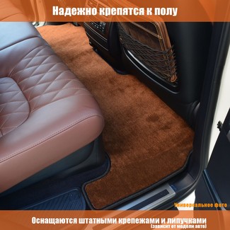 Ворсовые коврики на Mercedes GLS (X166) 2015 - 2019 в Мытищах