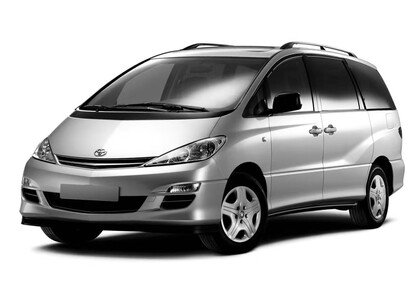 Ворсовые коврики на Toyota Previa (XR30, XR40) 2000 - 2007 в Мытищах
