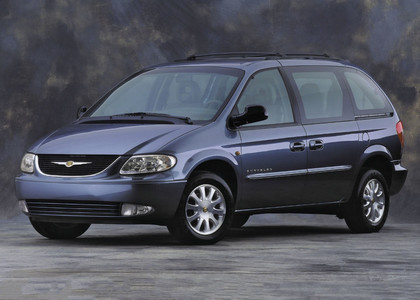 Ворсовые коврики на Chrysler Town and Country IV короткая база 2000 - 2007 в Мытищах