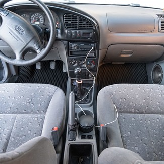 Ворсовые коврики на KIA Spectra 2000 - 2011 в Мытищах