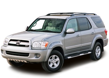 Ворсовые коврики на Toyota Sequoia I 2001 - 2008 в Мытищах