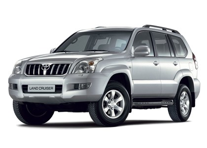 Ворсовые коврики на Toyota Land Cruiser Prado 120 2002 - 2009 в Мытищах