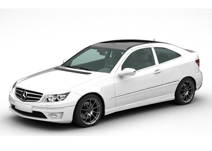 Ворсовые коврики на Mercedes CLC (CL203) 2008 - 2011 в Мытищах
