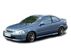Ворсовые коврики на Honda Civic VI 2d 1995 - 2000 в Мытищах