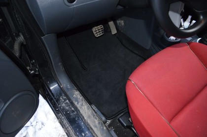 Ворсовые коврики на Mitsubishi Colt VI 2002 - 2012 в Мытищах