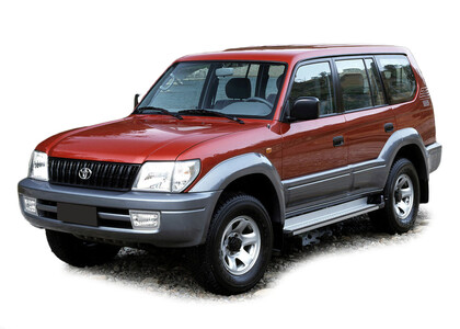 Ворсовые коврики на Toyota Land Cruiser Prado 95 1996 - 2002 в Мытищах