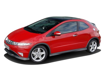 Ворсовые коврики на Honda Civic VIII 3d 2006 - 2011 в Мытищах